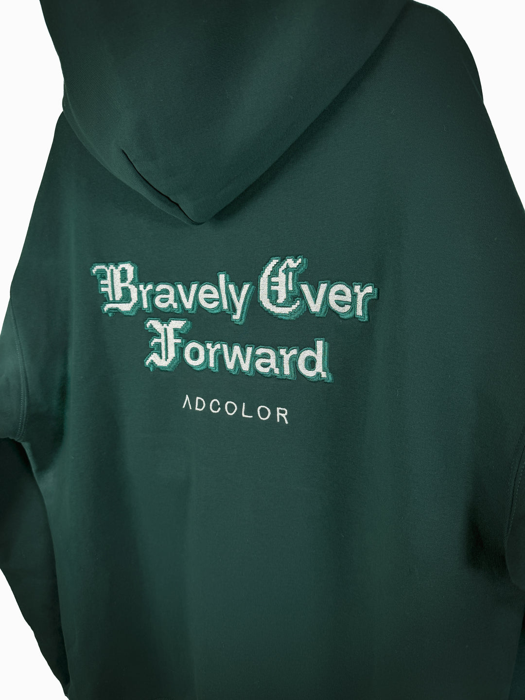 CTRL ALT LIFT EMBROIDERED HOODIE - FOREST GREEN