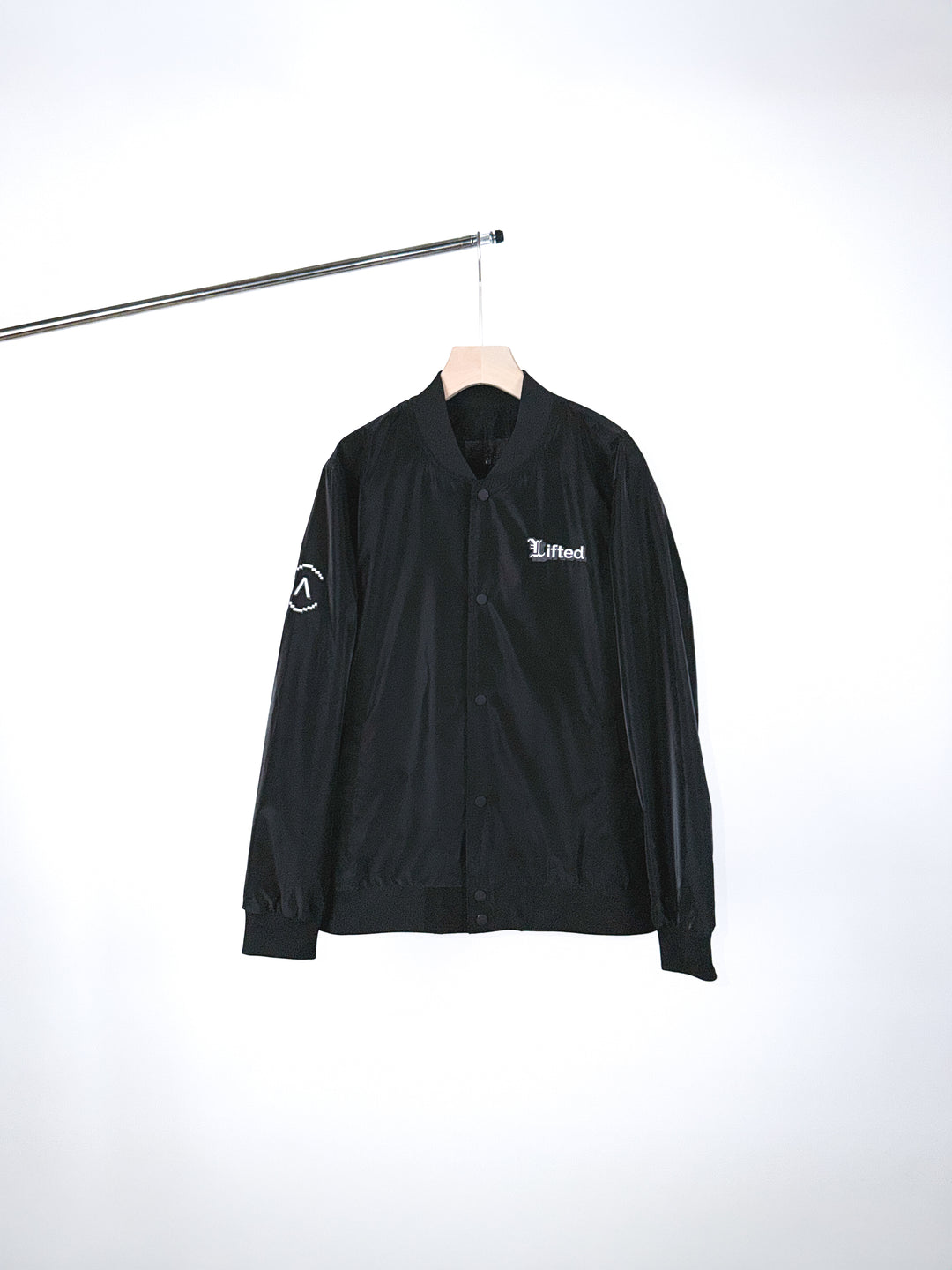 CTRL ALT LIFT BOMBER JACKET - BLACK