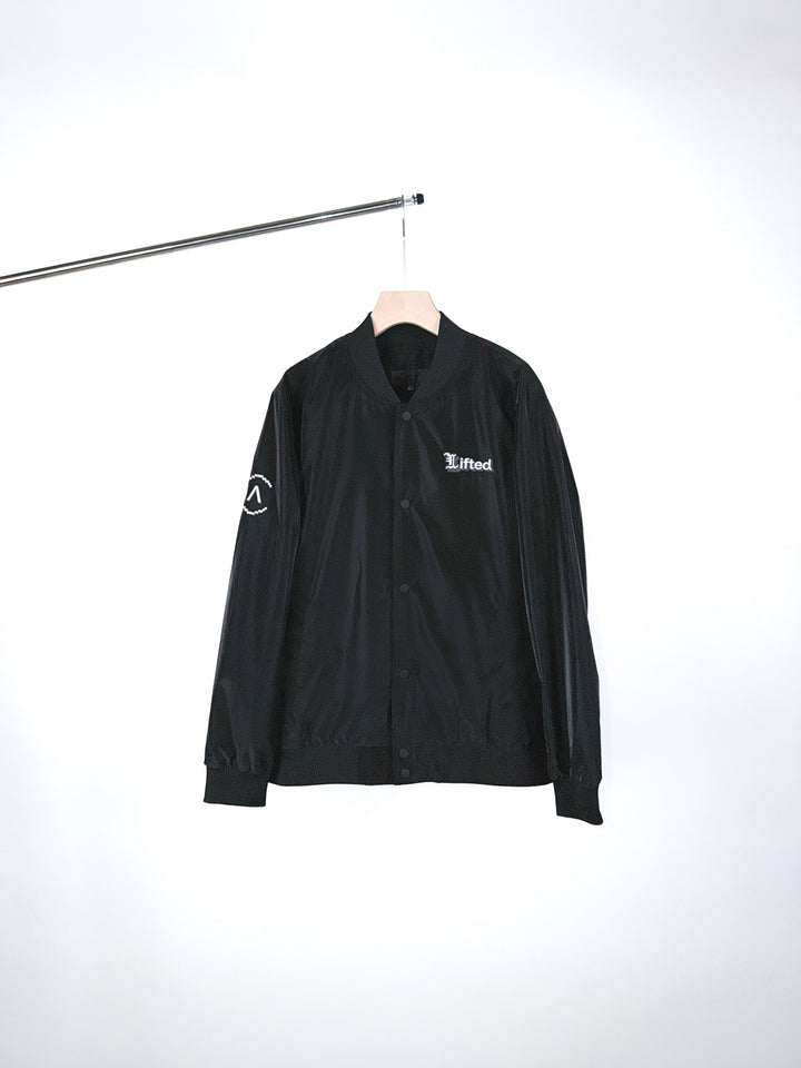 CTRL ALT LIFT BOMBER JACKET - BLACK