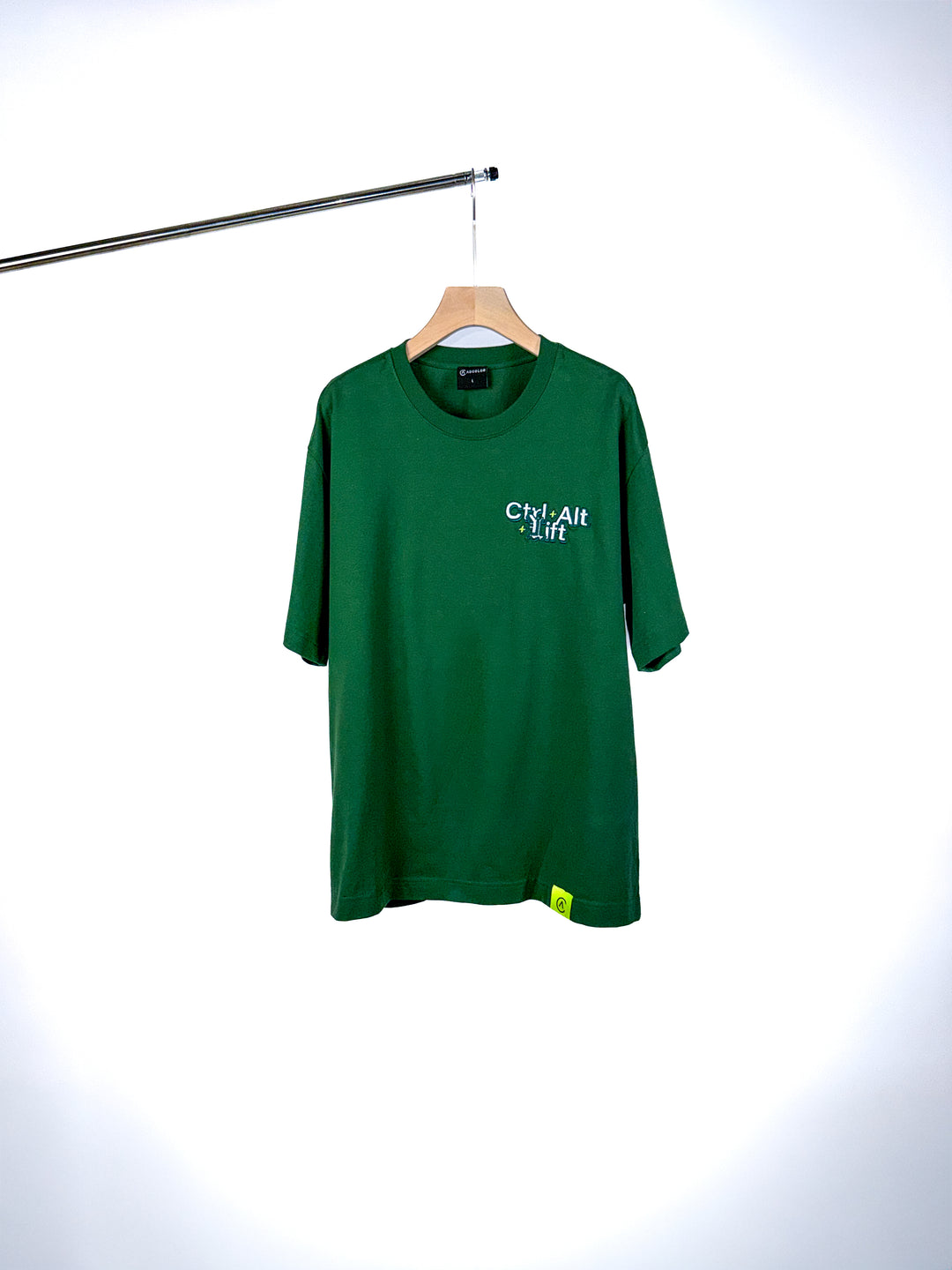 CTRL ALT ICONS T-SHIRT - FOREST GREEN