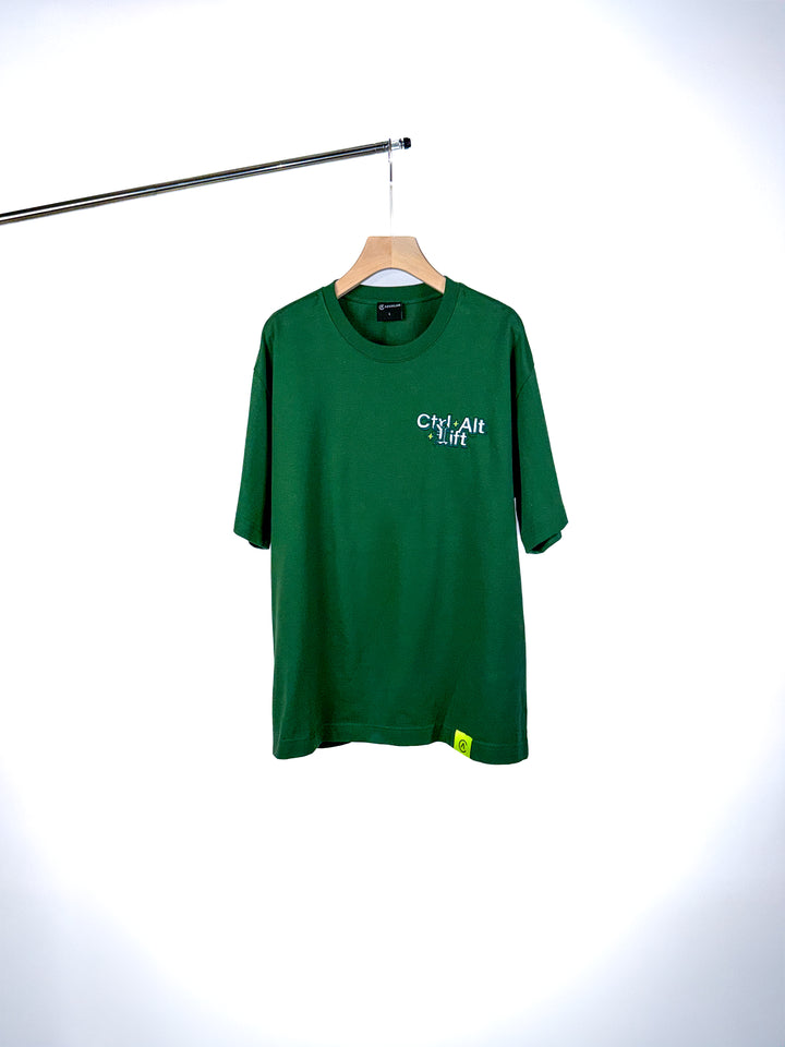 CTRL ALT ICONS T-SHIRT - FOREST GREEN