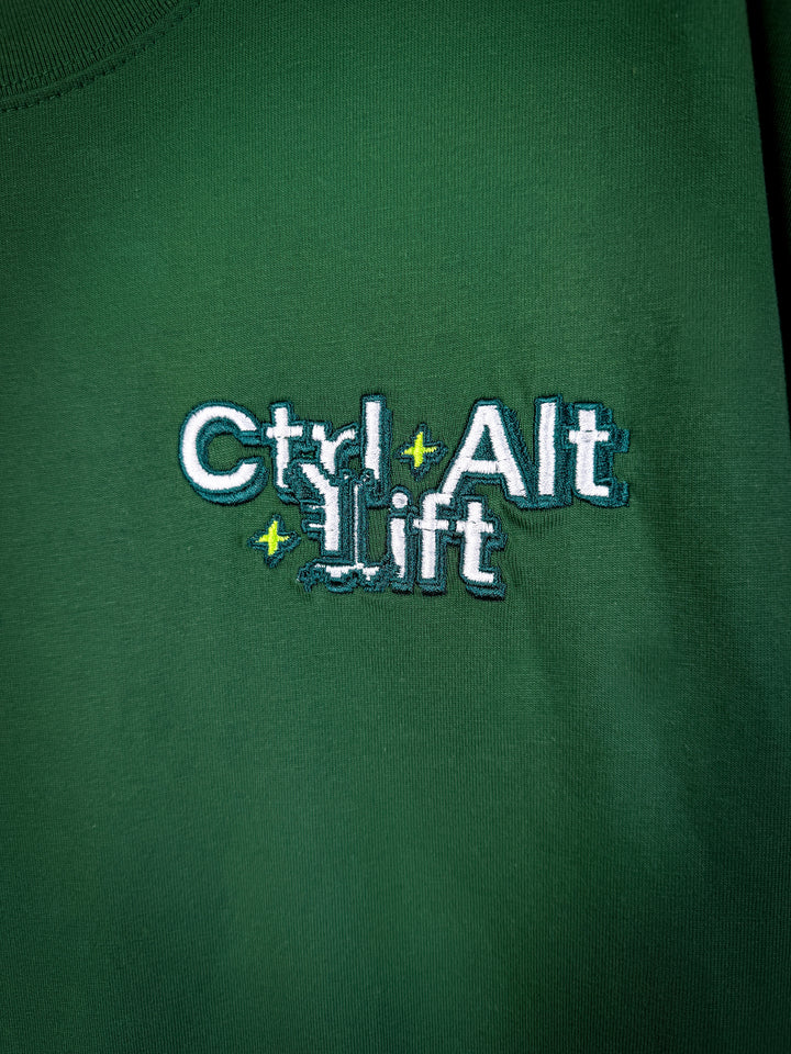 CTRL ALT ICONS T-SHIRT - FOREST GREEN