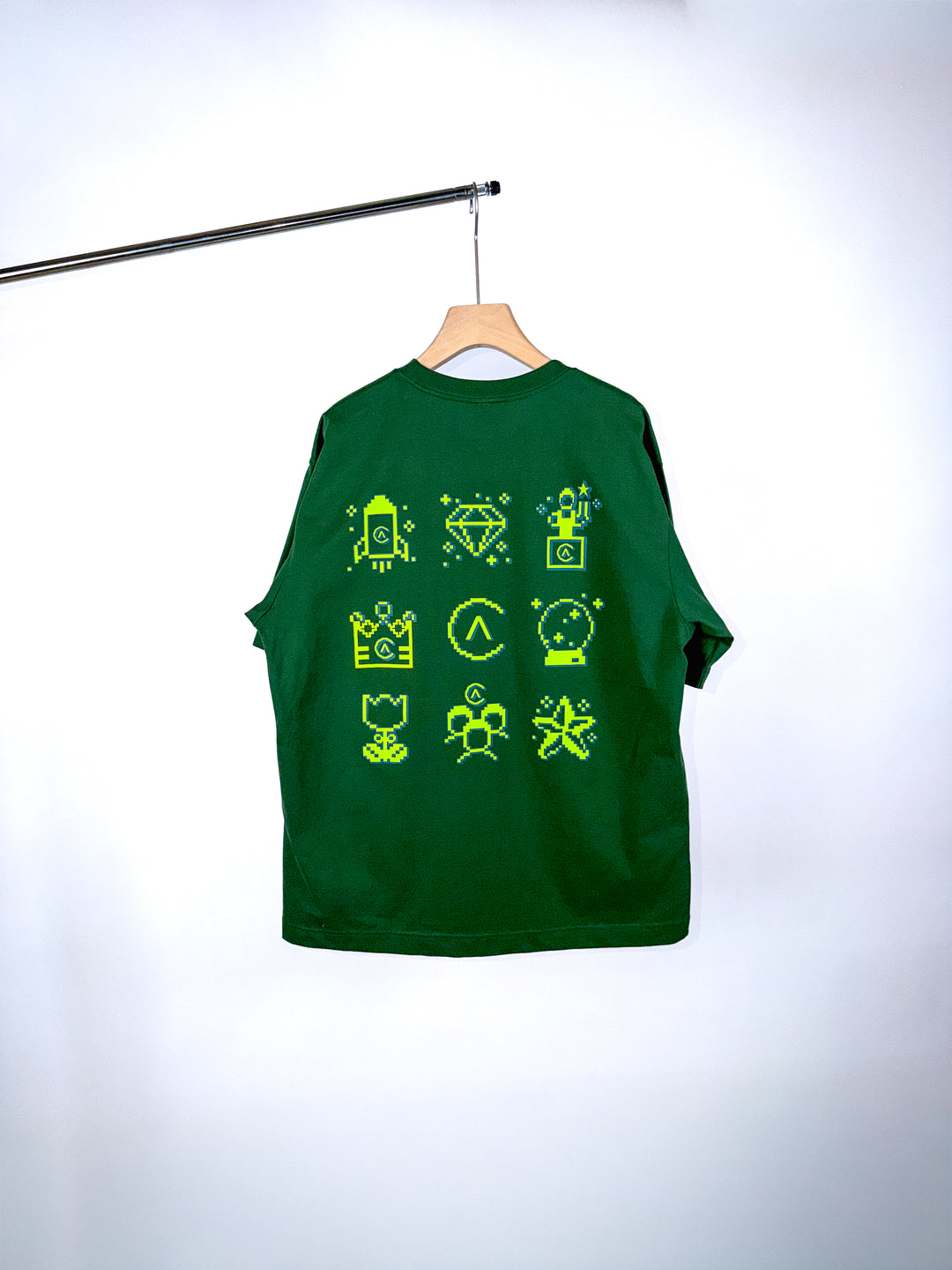 CTRL ALT ICONS T-SHIRT - FOREST GREEN