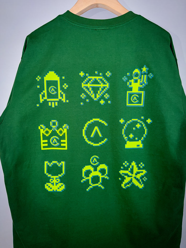 CTRL ALT ICONS T-SHIRT - FOREST GREEN