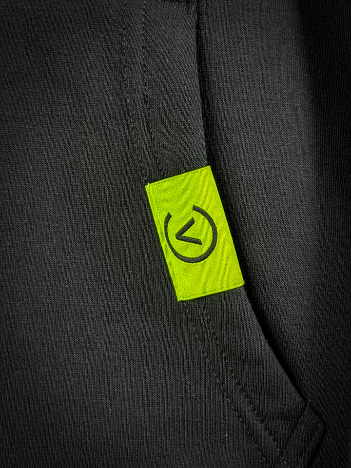 CTRL ALT LIFT EMBROIDERED HOODIE - BLACK