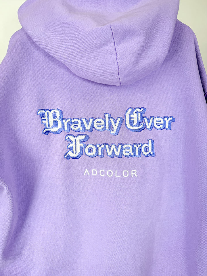 CTRL ALT LIFT EMBROIDERED HOODIE - PURPLE