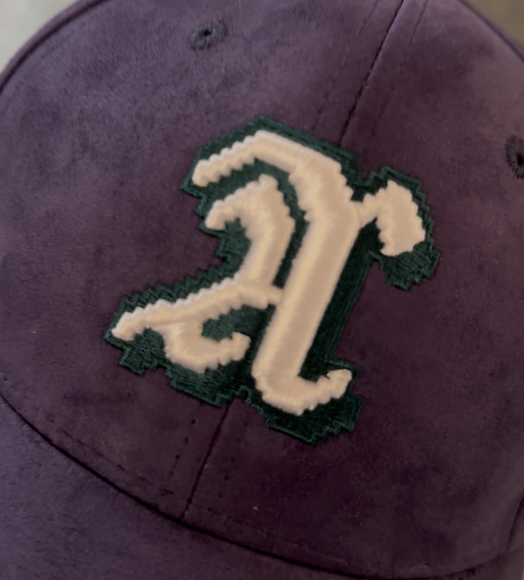 ADCOLOR EMBROIDERED SUEDE CAP - PURPLE